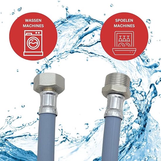 VARIOSAN veiligheidsinlaatslang 11756, 5,00 m, 3/4 , aquastop, voor wasmachine en vaatwasser VARIOSAN veiligheidsinlaatslang 11756, 5,00 m, 3/4 , aquastop, voor wasmachine en vaatwasser