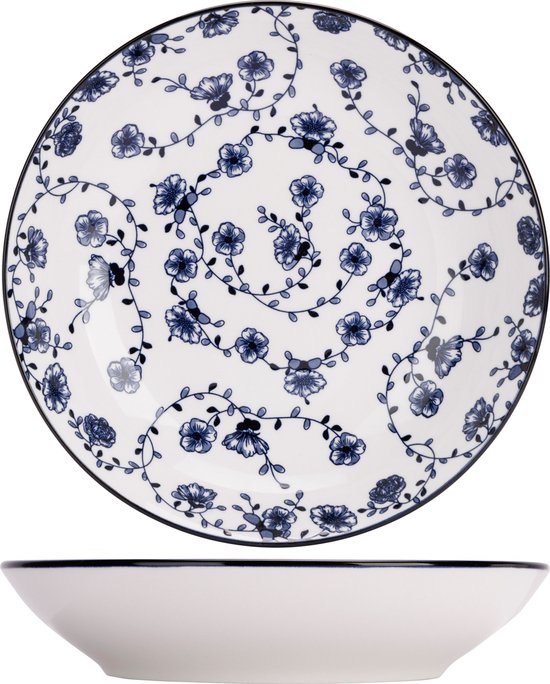 FLOR AZUL DIEP BORD D20CM SET4