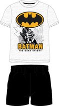 Batman shortama/pyjama the dark knight katoen grijs/zwart maat 104