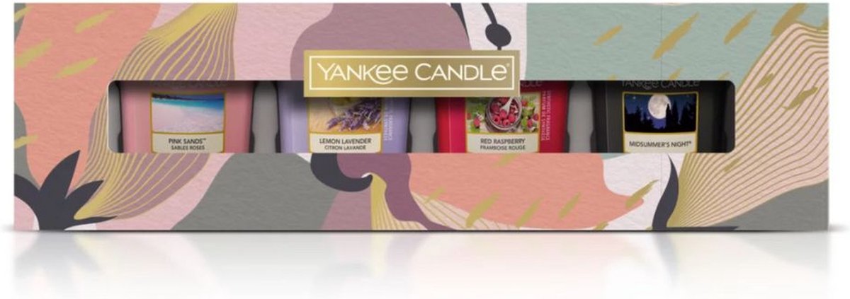Yankee Candle 4 Votive Under The Desert Sun Gift Pack - Cadeauset 4 votives roze