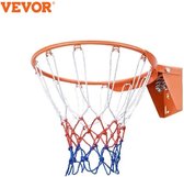 KOSMOS - VEVOR Basketbalring - Pro Basket - Heavy Duty - Duurzaam Polycarbonaat - Stalen Ring met Nylon Net - Geschikt voor Binnen en Buiten - Oranje