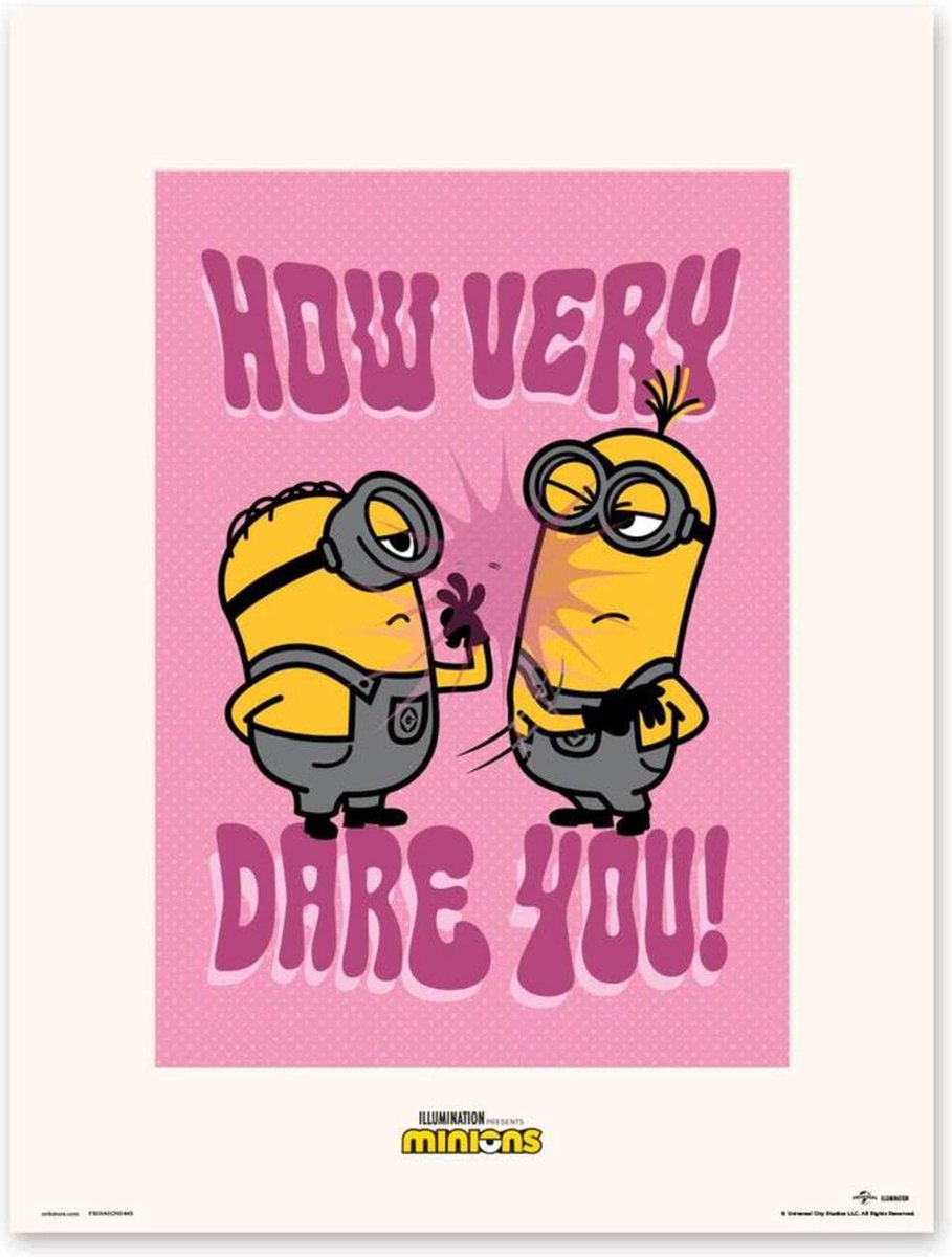 Grupo Erik Poster Minions - How Very Dare You 30x40cm Divers
