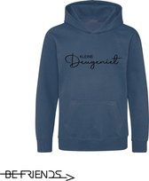 Be Friends Hoodie - Kleine deugeniet - Kinderen - Blauw - Maat 5-6 jaar