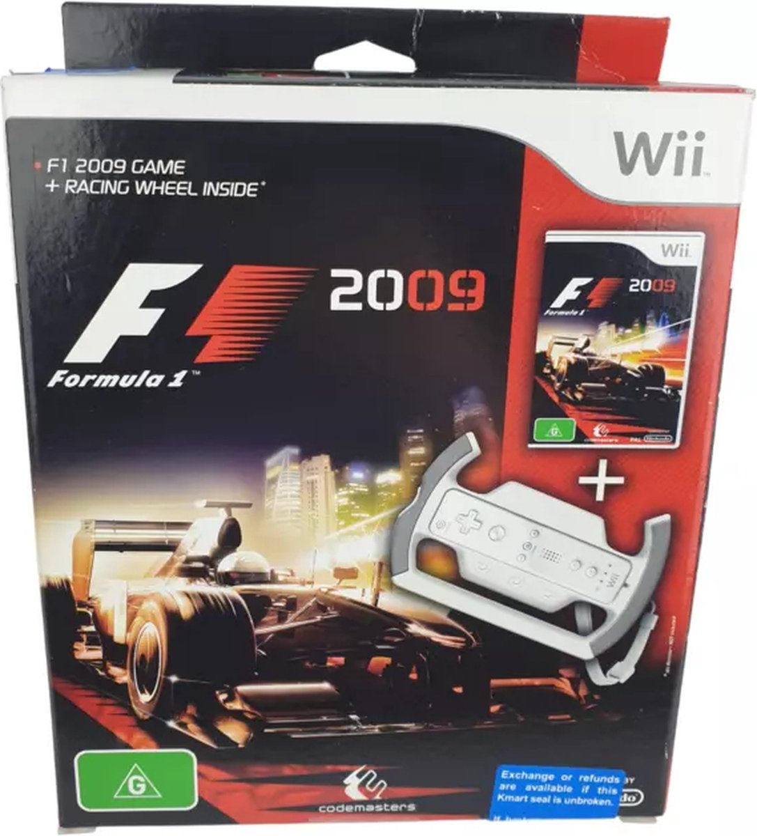 Codemasters F1 2009 Game Nintendo Wii Inclusief racestuur bol