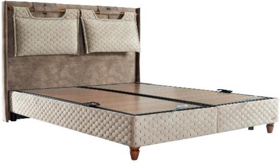 Pointhome Bambi - Boxspringbed Set - 140 x 200 H3 Magnasand Therapy Slaapkamerbed 1 x Matras met Topper 1 x Bedlade 1 x Bedhoofdeinde