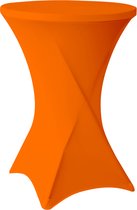 Statafelrok Oranje 80cm - Statafelhoes - Tafelrok - Tafelrokkenshop.nl