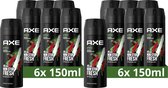 Axe Africa Deodorant & Bodyspray - 150ml - Voordeelverpakking 12 stuks
