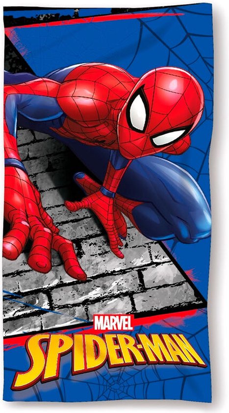 Spiderman strandlaken - 140 x 70 cm. - Marvel Ultimate Spider-Man badhanddoek - sneldrogend