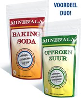 Duo-pack Baking Soda & Citroenzuur - 500 gram – Minerala - 500 gram Baking soda & 500 gram Citroenzuur