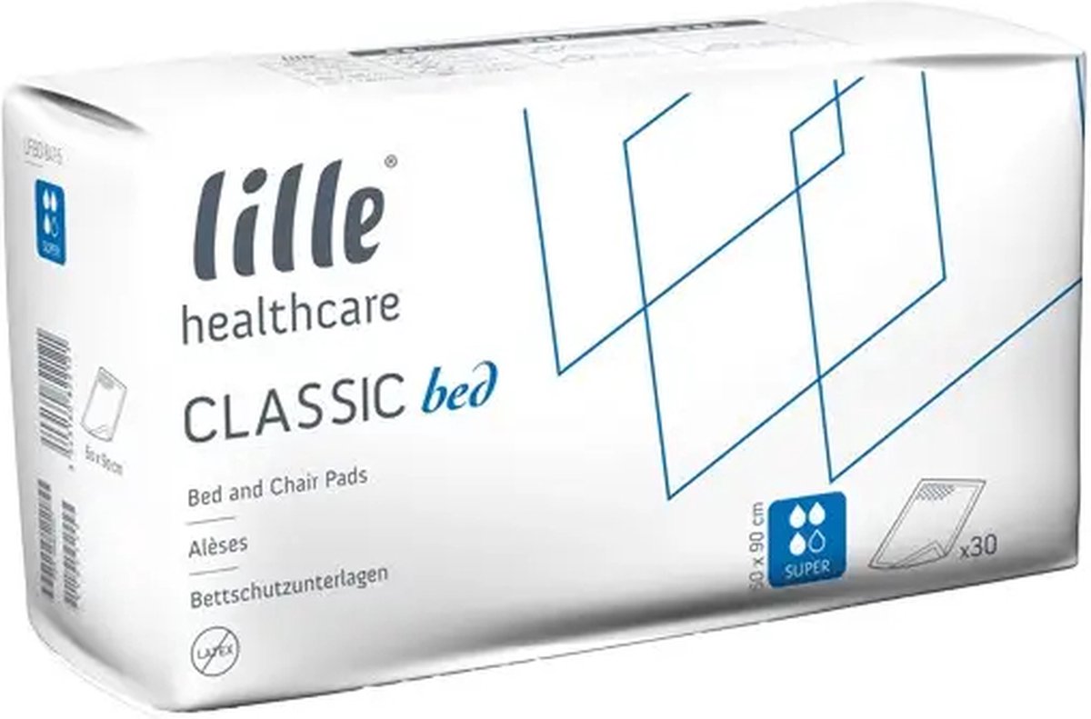 Lille Classic Bed Super 60 x 90 cm - 8 paquets de 30 protections