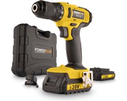 Powerplus Accuboormachine POWX00435 - Schroefboormachine op Batterij van 20 V voor Hout, Staal en Metaal - incl. Batterij en Lader