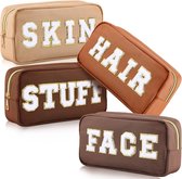 Trend Spot - 4 x Make Up Tasje - Beautycase - Make up organizer - Make Up Tasje - Reistas - Cosmetica organizer - Reis Toilettas - Face Skin Hair - Cosmetica Tas