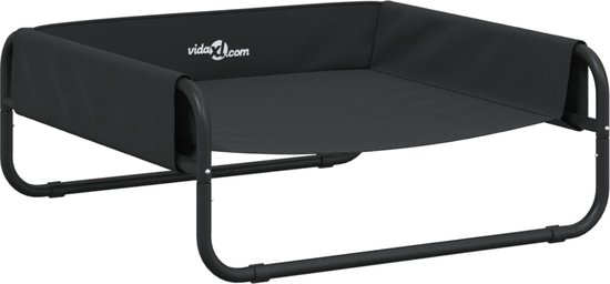 vidaXL – Hondenmand – verhoogd – oxford – stof – en – staal – antracietkleurig