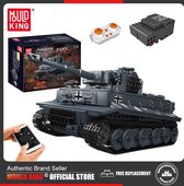 Mould King Technic Tank - Op Afstand Bestuurbare Tank - Met Geluid - Rc Tank - Tank Speelgoed - Leger Speelgoed - Bouwset tank - Tank - Duitse tiger tank