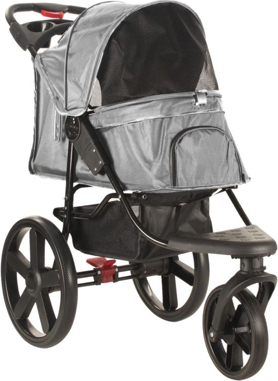 Foto: Topmast hondenbuggy comfort all terrain 3 wielen antraciet all terrain