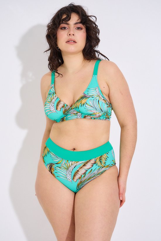 Chique Bikini Set- Nieuwe collectie Tweedelig Dames zwempak badpak voor Strand en Zwembad VC2306- Groen- Maat 40