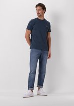 Paul Smith Mens Slim Fit Ss Tshirt Zebra Badge Polo's & T-shirts Heren - Polo shirt - Blauw - Maat XL