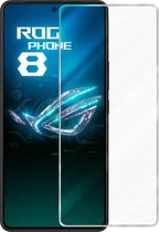 Cadorabo Screenprotector geschikt voor Asus ROG Phone 8 / 8 Pro - Pantser film Beschermende film in KRISTALHELDER Geharde (Tempered) display beschermglas in 9H hardheid met 3D Touch