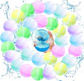 Ballons d'eau réutilisables – 30 Ballons d'eau en Siliconen – Bombes à eau douce à remplissage rapide – Jouets de piscine – Bombes à eau réutilisables – Jouets aquatiques pour Enfants – Extérieur
