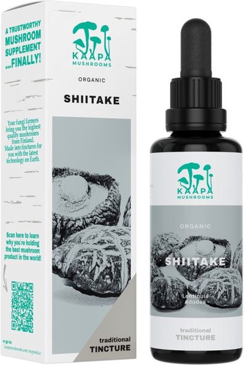Goedkoopste Shiitake Paddenstoelen Extract Supplement Bio 50ml - KAAPA Mushrooms