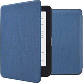 iMoshion Ereader Cover / Hoesje Geschikt voor Kobo Clara HD - iMoshion Canvas Sleepcover Bookcase zonder stand - Donkerblauw