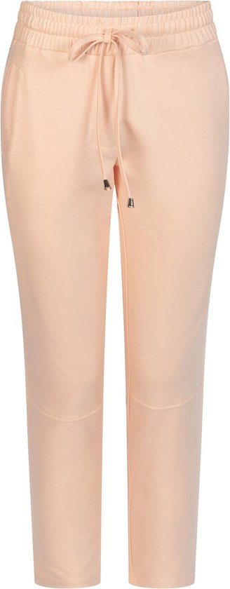 Zoso Broek Jessica Coated Sporty Pant 242 1020 Apricot Dames
