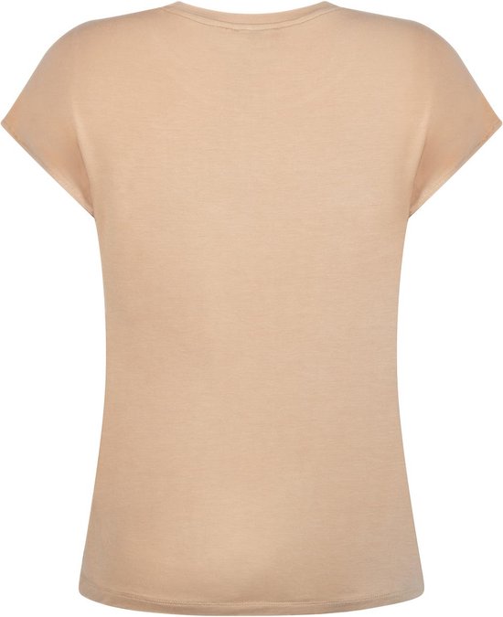 Zoso T shirt Denise Satin Look T Shirt 242 1020 Apricot Dames Maat 3XL bol