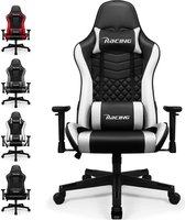 Elekiatech Gaming Chair - Sièges de jeu - Chaise Gaming Style Racing - Dossier 90°-155° - 150 Kg
