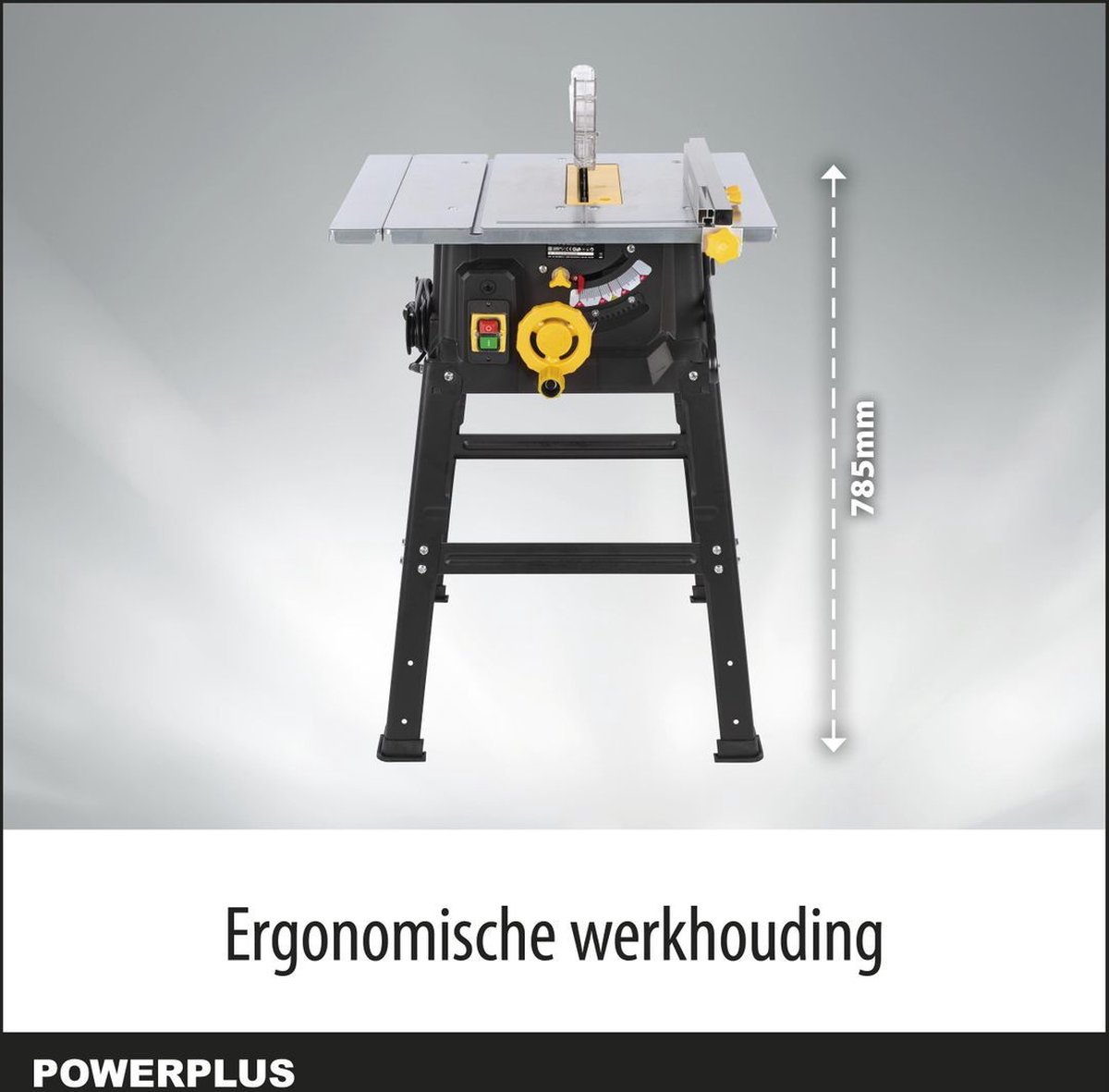 Powerplus elektrische tafelzaag POWX07590 - 4800W zaag, Ø210mm - recht, schuin, verstek - 479x469mm uitschuifbare tafel - met 1 acc. – foto 7