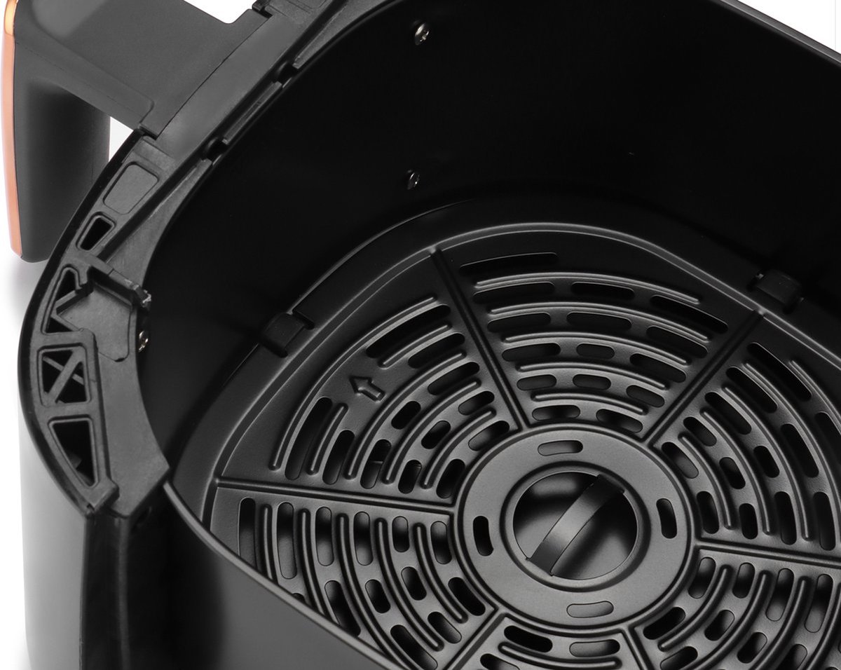 Smart Airfryer 6.5 L met Dubbele Lade - 1500W - Zwart/Rose - afbeelding 3