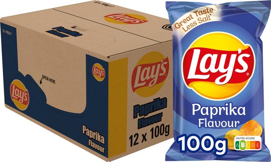 Foto: Lays chips paprika 12x100gr nl