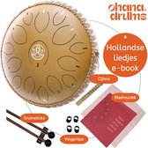Durani Handpan 36 cm Or – Tongue drum – Bol chantant – 15 notes – Yoga Drum – Lotus Tong