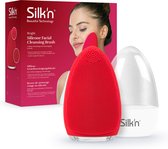 Silk'n Brosse nettoyante visage I Bright I Massage raffermissant et Soins ultra-hygiéniques I élimine en quelques secondes les impuretés et les résidus de maquillage, Rouge