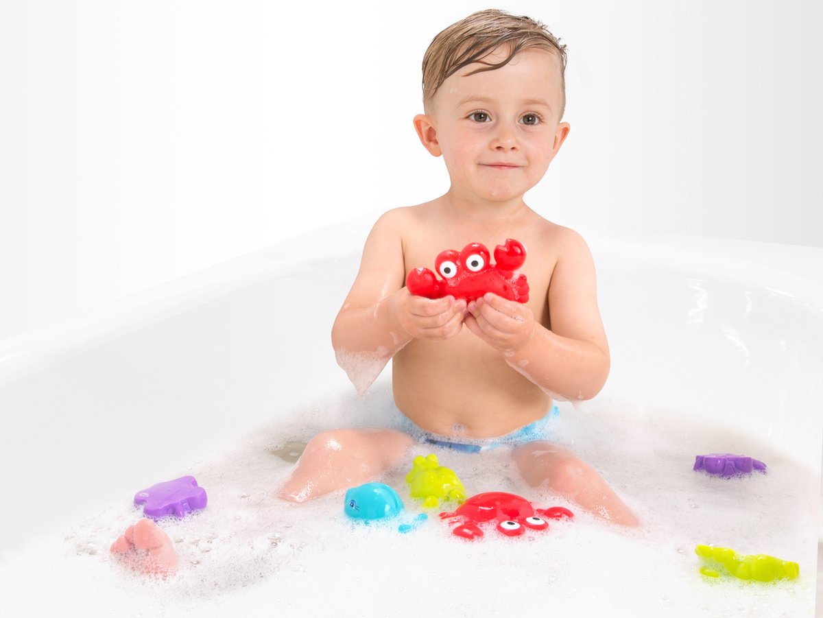 Playgro Drijvende Badspeeltjes - Badspeelgoed - Badgeschenkset - Schimmelvrij - Zonder gaatje - waterspeelgoed baby - Waterspeelgoed Peuters - 7 stuks - BPA vrij — afbeelding 9