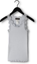 Rosemunde Silk Top W/ Lace Tops & T-shirts Dames - Shirt - Lichtblauw - Maat M