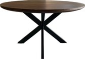 Table à manger ronde Jesper / Ø130 cm - bois - marron
