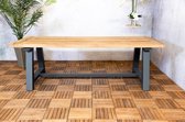 Sens-Line - Belfast teak table with alu legs 240cm - cm - Bruin