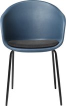 Chaise de salle à manger Blauw Foncé - Incl. Accoudoir - 59x56x83cm