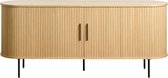 Dressoir Naturel Eiken Fineer - 2 Planken - 180x45x76cm