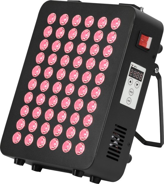 Foto: Liroma red light therapy 2 golflengten timer led infraroodlamp infraroodtherapie rood licht therapie collageen lamp fibromyalgie lichttherapie