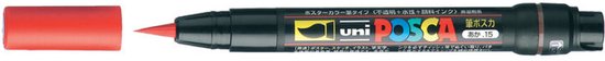 Posca Marker – Universele Stift – Paintmarker – #15 Rood – PCF-350 – Lijndikte 1-10mm – Posca – 1 stuk – Incl. Goodie