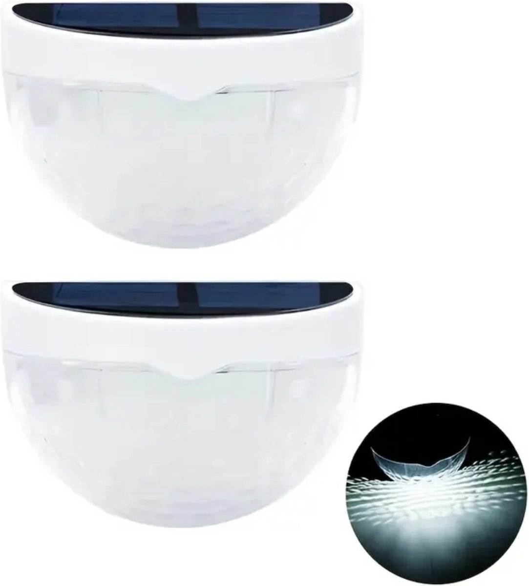 Livano Tuinverlichting - Tuinlampen - Buitenverlichting - Tuin Verlichting - Led Lamp - Licht - Op Zonneenergie - Wit Licht - Wit 2 stuks