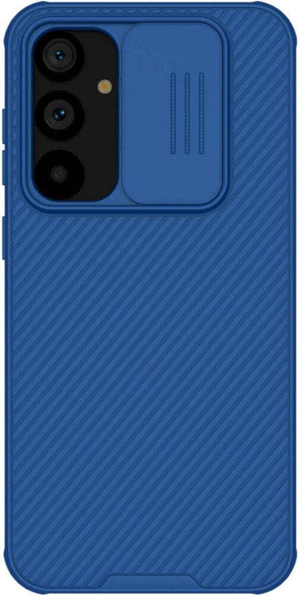 Nillkin CamShield Hoesje Geschikt voor Samsung Galaxy S23 FE - Back Cover met Camera Slider Blauw