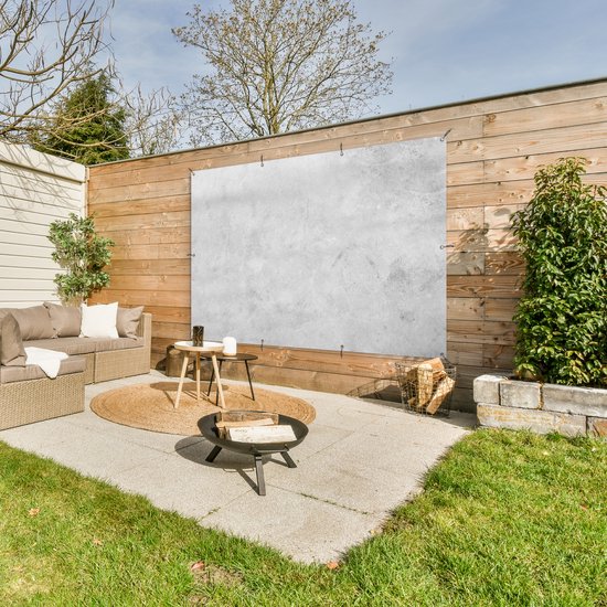 Muurdecoratie Marmer - Textuur - Grijs - Marmerlook - 180x120 cm - Tuinposter - Tuindoek - Buitenposter