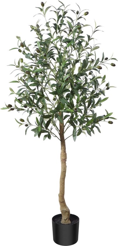 CROSOFMI Kunstplanten voor binnen, 210 cm, grote kunstplanten met pot, balkon, modern, decoratief, 1 stuk