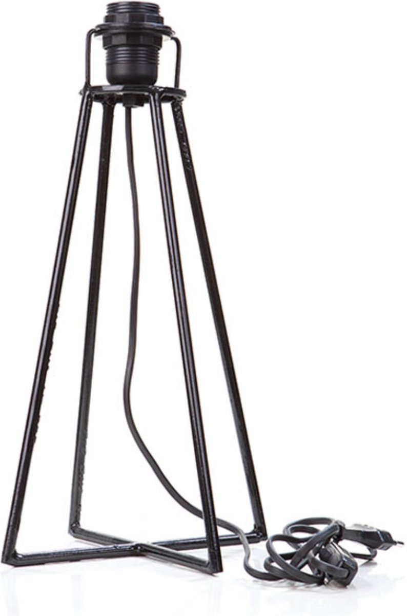 LM-Collection Kruis Tafellampvoet - 20x20x40cm - E27 - Zwart - Metaal metaal - tafellamp slaapkamer, tafellamp industrieel, tafellampen woonkamer, tafellamp zwart, tafel lamp, tafellamp slaapkamer industrieel, tafellampje