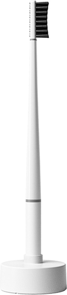 Piuma Brush Base Soft – Tandenborstelhouder met Zachte Tandenborstel – Pure White – Design Houder van Bioplastic – Voor Gevoelig Tandvlees – Hygiënisch, Duurzaam & Stijlvol – Gemaakt in Italië – Premium Mondverzorging