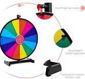 ALLGoods. Rad van Fortuin Draaiwiel – Draairad van Fortuin – Duurzaam Rad – met Markeerstift en Wisser – 14 Vakken - Ø 48 cm – Kleurrijk