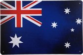 Wandbord - Australische vlag - Metalen wandbord - Tekstbord - Metal sign - Muurplaat - Decoratie - Mancave decoratie - 20 x 30cm - Cave & Garden