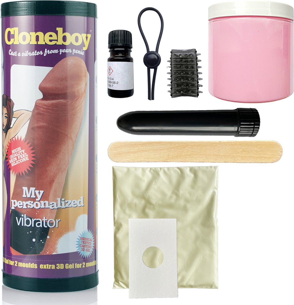 Goedkoopste Cloneboy Vibrator - beige